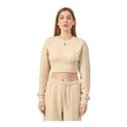 Beige Sweater med Underbust Wire