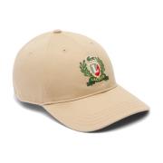 Justerbar Broderet Twill Cap Beige