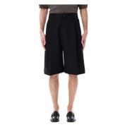 Sorte Wide Leg Bermuda Shorts