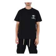 Sort Bomulds T-shirt Oversize Pasform