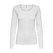 Slim Fit Round Neck Langærmet Top