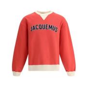 Logo-broderet Bomuld Baseball Sweatshirt