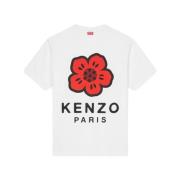 Blomsterprint Klassisk T-shirt