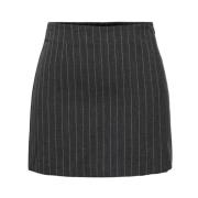 Elegant Pinstripe Mini Nederdel