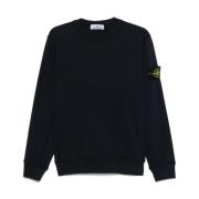 Prussian Blue Sweatshirt med Compass Applikation