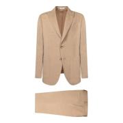 Beige Suit til Mænd Elegant Stil