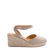 Beige Ankelrem Platform Kiler