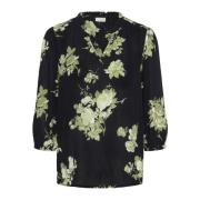 Amber Bluse med Blomsterprint