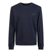 Blå Bomuld Crewneck Sweater