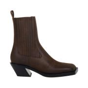 Brun Vokset Chelsea Boot