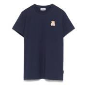 Blå Bjørn Patchet Crewneck T-shirt