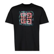 4G Trykt T-shirt, Bomuld, Forår-Sommer 2025 Kollektion