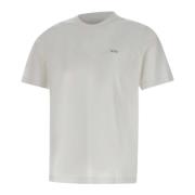 Luksuriøs Hvid T-shirt med Crew Neck