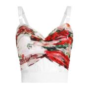 Hvid Sweetheart Neck Top