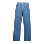 Stribet Baggy Jeans Forår-Sommer 2025