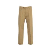 Beige Linen Blend Chino Bukser