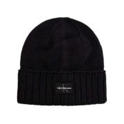 Mono Logo Patch Bomuld Beanie