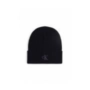 Varm Uldblanding Broderet Beanie