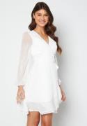 Bubbleroom Occasion Kaira chiffon dress White 44