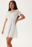 Bubbleroom Occasion Crochet Lace short dress White 32