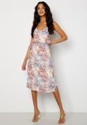 Bubbleroom Occasion Gwyneth Pleated Dress Offwhite / Floral 52