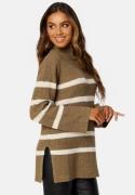 BUBBLEROOM Remy Striped Sweater Nougat / Striped XL