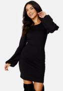 BUBBLEROOM Balloon Sleeve Short Dress Black XS