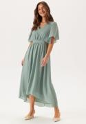 VILA Mirage 2/4 V-Neck Ankle Dress Green Milieu 34