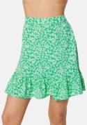 Pieces Nya HW Skirt Irish Green AOP:Flow XS