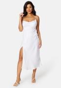 Bubbleroom Occasion Frey Satin Midi Wedding Gown White 42