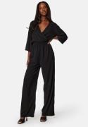 Happy Holly Kali 3/4 Sleeve Jumpsuit Black 32/34