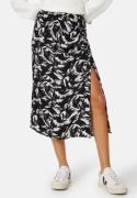 VILA Viboa Hia HW Midi Skirt Black Beauty AOP:Hia 42