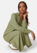 Happy Holly Linen Shirt Dress Khaki green 52/54