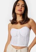 BUBBLEROOM Broderie Anglaise Bustier Top White XS