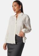 BUBBLEROOM Button Structure Shirt Cream XS