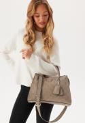 Guess Cresidia Society Satchel Dark Taupe Onesize