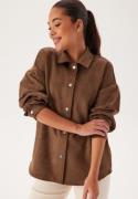 VILA Vifaddy L/S SHIRT SHIRT SHIRT  Fondue Fudge 38