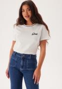 GANT Reg Script Ss T-shirt EGGSHELL XL