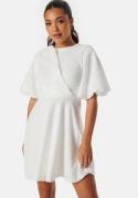 Bubbleroom Occasion Draped Front Structured Dress White L