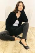 BUBBLEROOM One Button Cardigan Black XS