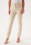 BUBBLEROOM Everly High Waist Stretchy Trousers Light beige 36