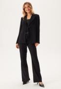 BUBBLEROOM Flared Structured Suit Trousers Black 36