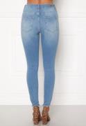 ONLY Blush Life Mid Raw Jeans Light blue/Denim S/32