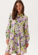 YAS Yaskaya Ls Shirt Dress Pale Lilac Aop:wilma 40