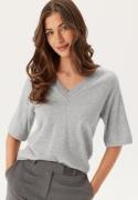 Object Collectors Item Objthess 2/4 LO V-NECK KNIT TO Light Grey Melan...