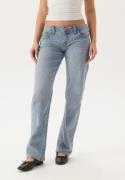 True Religion Sarah Low Rise Straight Light Wash 27