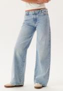 Pieces Pcselma Lw Wide Jeans Lb Light Blue Denim 27/32