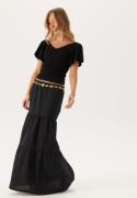 Pieces Pcsikka Hw Maxi Skirt Black M