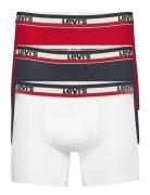 Levis Men Sprtswr Logo Boxer Brief 3P Boxershorts White Levi´s