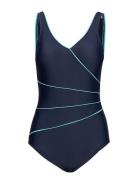 Swimsuit Daniella Classic Badedragt Badetøj Blue Wiki